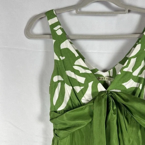 Velvet VTG Dress Babydoll Bubble Hem Forest Fairy Twee Silk Quiet Luxury USA M - Picture 6 of 16